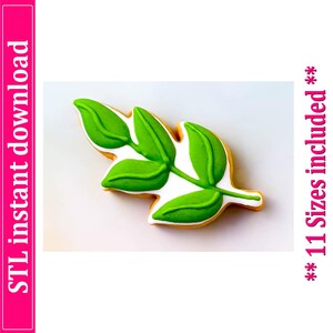 Leaf Cookie Cutter STL File Instant Download, STL Cookie Cutter File
