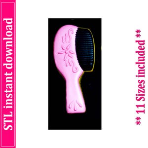 Comb Cookie Cutter STL File Instant Download, STL Cookie Cutter File
