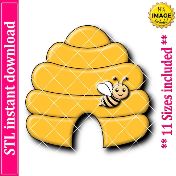 Beehive Cookie Cutter STL File, 11 Sizes (Digital Download)