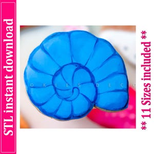 Sea Shell Cookie Cutter STL-bestand direct downloaden, STL Cookie Cutter-bestand