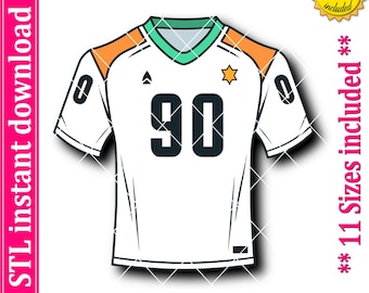 STL-bestand voor koekjesuitsteker voetbalshirt (digitale download)