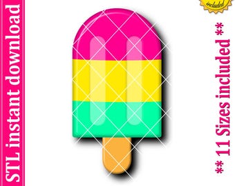 Ice Cream Cookie Cutter STL File Instant Download, STL Cookie Cutter File