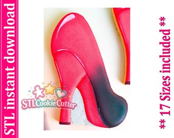 High Heeled Shoe Cookie Cutter STL File (Digital Download)