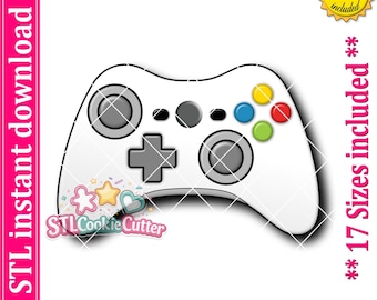Game Controller Cookie Cutter STL File (Digital Download)