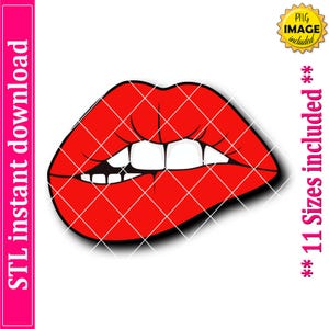 Lip Bite Cutter STL File, 11 Sizes (Digital Download)