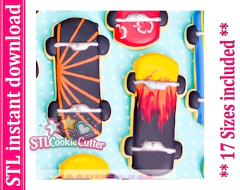 Skateboard Cookie Cutter STL File (Digital Download)