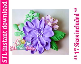 Flower Cookie Cutter STL File (Digital Download)