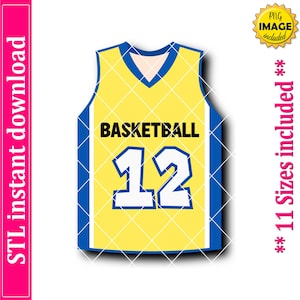 Jersey Cookie Cutter STL File Instant Download, STL Cookie Cutter File