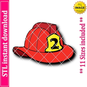 Firefighter Helmet Cookie Cutter STL File Instant Download, STL Cookie Cutter File