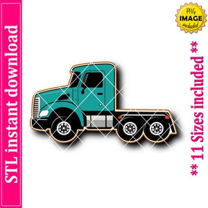 Semi LKW Cookie Cutter STL Datei Sofortiger Download, STL Cookie Cutter Datei