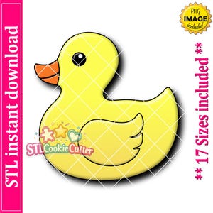 Rubber Duck Cookie Cutter STL File (Digital Download)