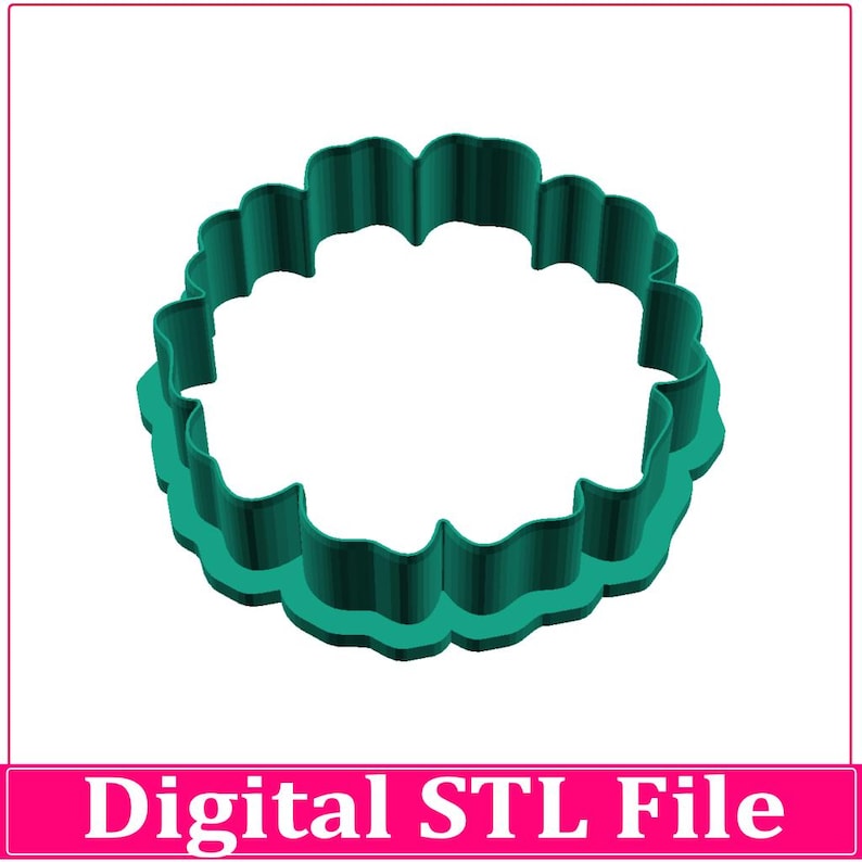 STL-bestand voor Daisy Cookie Cutter, 11 formaten (digitale download) afbeelding 2