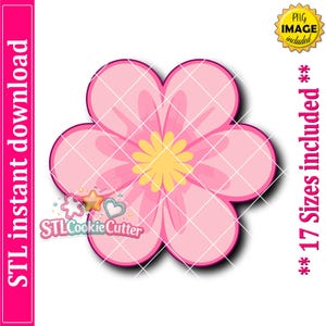 Arquivo STL para Cortador de Biscoitos em Formato de Flor com Seis Pétalas (Download Digital)