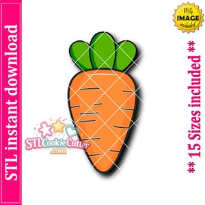 Carrot Cookie Cutter STL File (Digital Download)