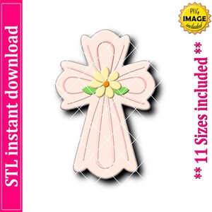 Cross Cookie Cutter STL File Instant Download, STL Cookie Cutter File