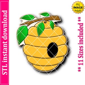 Beehive Cookie Cutter STL File, 11 Sizes (Digital Download)