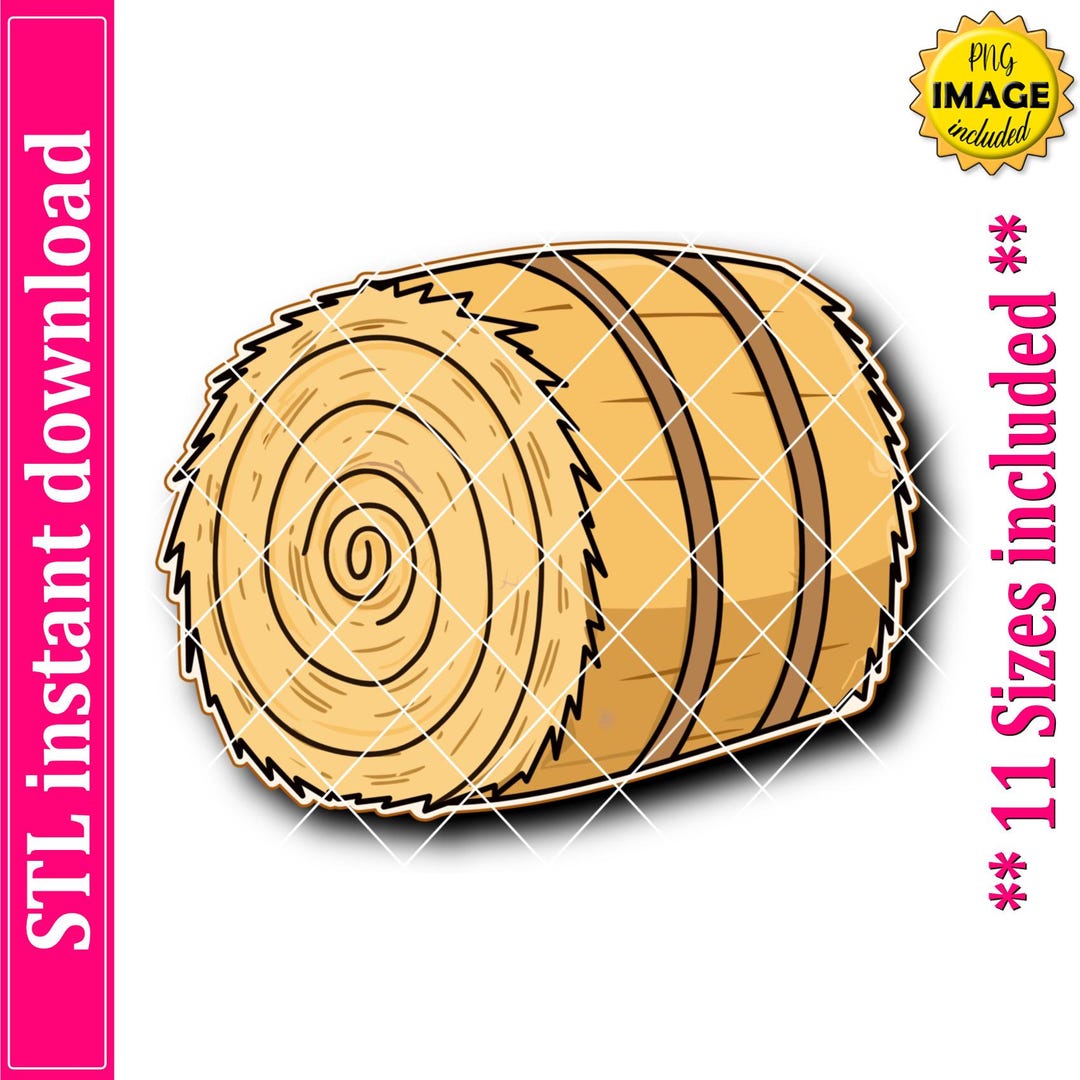 Hay Bale Cookie Cutter STL File Instant Download, STL Cookie Cutter ...