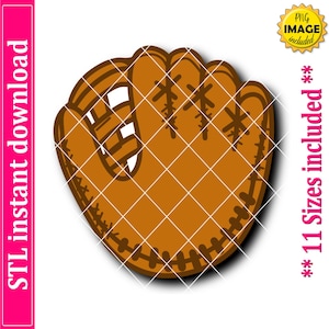 Baseball Glove Cookie Cutter STL File Instant Download, STL Cookie Cutter File