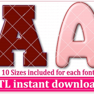 Letra mayúscula A Cookie Cutter STL Archivo Descarga instantánea, A a Z STL Cookie Cutter File
