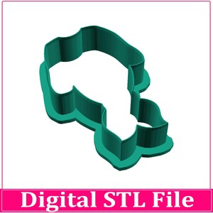 結び目のあるベビーワンジークッキーカッター STL ファイル、11 サイズ (デジタルダウンロード) 画像 2