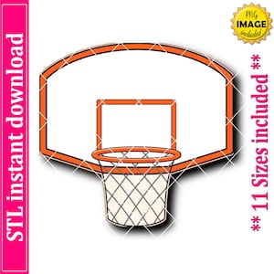 Basketball Hoop Cookie Cutter STL File Instant Download, STL Cookie Cutter File