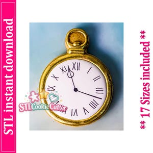 Pocket Watch Cookie Cutter STL File (Digital Download)