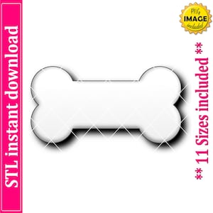 Bone Cookie Cutter STL File, 11 Sizes (Digital Download)