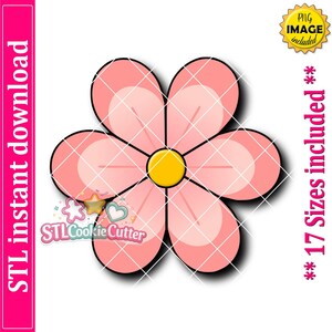 Arquivo STL para Cortador de Biscoitos em Formato de Flor com Seis Pétalas (Download Digital)