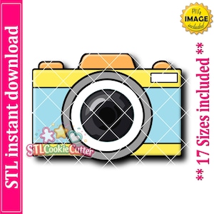 Camera Cookie Cutter STL File (Digital Download)