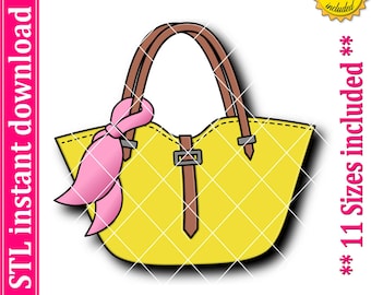 Tote Bag Cookie Cutter STL File Instant Download, STL Cookie Cutter File