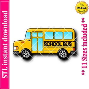 School Bus Cookie Cutter STL File (Digital Download)