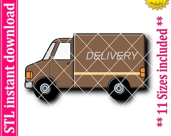 Delivery Truck Cookie Cutter STL File (Digital Download)