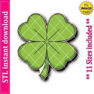 Four Leaf Clover Cookie Cutter STL File (Digital Download)