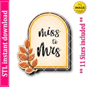 Blatt-Bogen-Ausstechform STL-Datei, 11 Größen (Digital Download)