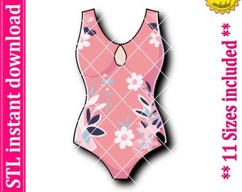 File STL per la creazione di stampini per biscotti a forma di bikini (download digitale)