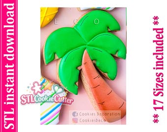 Palm Tree Cookie Cutter STL File (Digital Download)