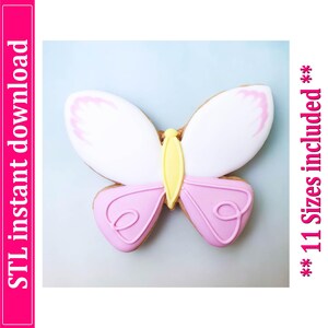Butterfly Cookie Cutter STL File Instant Download, STL Cookie Cutter File