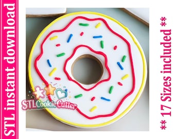 Donut Cookie Cutter STL File (Digital Download)