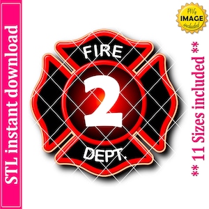 Fire Department Maltese Cross Cookie Cutter STL File Instant Download, STL Cookie Cutter File