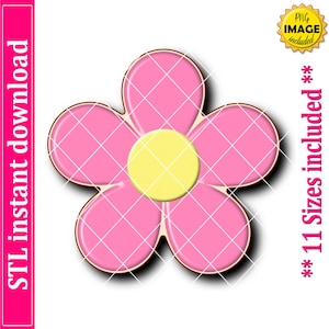 Five Petals Flower Cookie Cutter STL File Instant Download, STL Cookie Cutter File