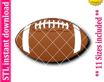 American Football Cookie Cutter STL Datei Sofortiger Download, STL Cookie Cutter Datei