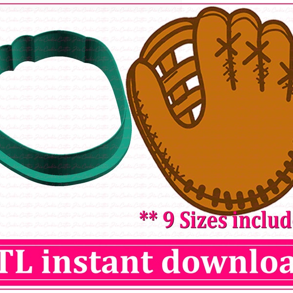Baseball Glove Cookie Cutter Etsy