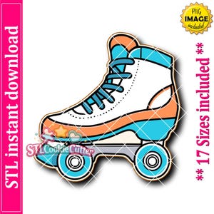Roller Skates Cookie Cutter STL File (Digital Download)