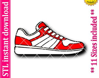 Sneaker Cookie Cutter STL File, 11 Sizes (Digital Download)
