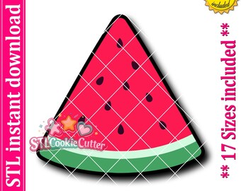Watermelon Cookie Cutter STL File (Digital Download)