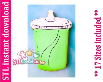 Soft Drink Cookie Cutter STL File (Digital Download)