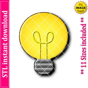 Light Bulb Cookie Cutter STL File Instant Download, STL Cookie Cutter File