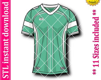 STL-bestand voor koekjesuitsteker voetbalshirt (digitale download)