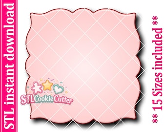 Archivo STL para cortador de galletas con forma de placa (descarga digital)