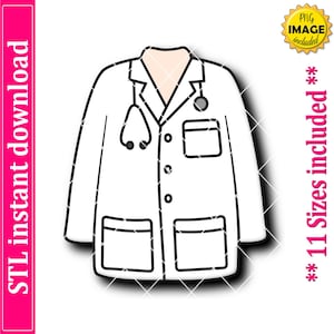 Doctor Coat Cookie Cutter STL-bestand direct downloaden, STL Cookie Cutter-bestand